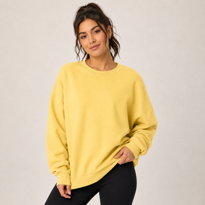 Sudadera para mujer, estilo moderno para el día a día, tela suave de primera calidad, ligera, cálida, cómoda, ajuste relajado, ropa informal esencial - Product Image 1