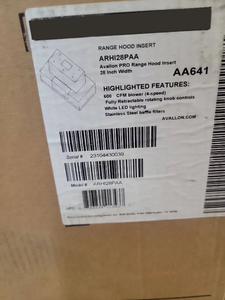 A-v-a-l-l-o-n - Capó de acero inoxidable convertible de 28 pulgadas, 600 CFM, para montaje en pared - Product Image 5