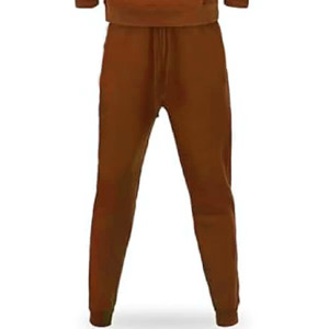 Chándal de invierno personalizable para hombre, 100% algodón, tela transpirable, con capucha, cierre con cordón, diseño de dobladillo dividido, largo completo, OEM - Product Image 6