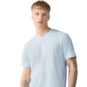 T-shirt col rond coupe classique pour homme, manches courtes, décontracté, personnalisable, en jersey de coton, pour usage quotidien, vêtement basique, haut, fabrication OEM - Product Image 3