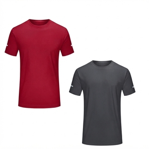 Camiseta Deportiva de Verano para Hombre, Cuello Redondo, Manga Corta, Malla Transpirable, Personalizable, Color Sólido Naranja Verde Lima, Poliéster - Product Image 6