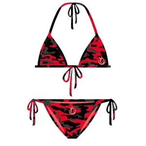 Bikinis de estilo europeo canadiense y australiano para mujer, bikinis sexis nude de 2 piezas, ropa de baño para playa