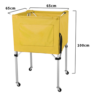 Aluminium Alloy <b>Foldable</b> Volleyball Cart Portable Basketball Football Tennis Ball Carry Cart - Product Image 4