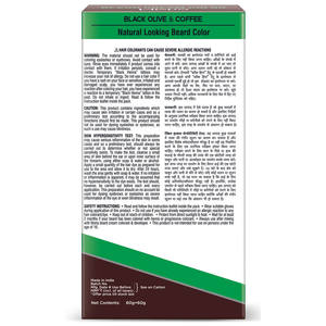 Crema para el cabello de aplicación de 10 minutos de larga duración Nisha, sin amoníaco, sin parabenos, proporciona cobertura gris marrón oscuro, color de barba - Product Image 2