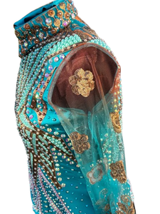 Custom <b>Rhinestone</b> Western Rodeo Show <b>Jacket</b> for Cowgirl Horse Show Riding and Barrel Racing Competition - Product Image 3
