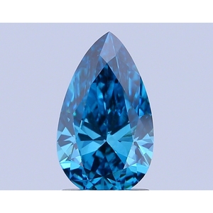 Diamant de laboratoire 1,5 carat, bleu vif fantaisie, taille poire brillante, VS1, avec certificat IGI, couleur D-F, clarté VVS-VS, personnalisable - Product Image 1