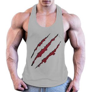 Wholesale High Quality Men Fitness Vest Ribbed <b>Singlet</b> Gym Outdoor <b>Running</b> Sports Plain Training Breathable Men's Tank Top - Product Image 4