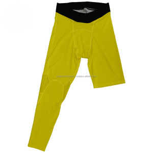 Mallas de compresión de una pierna para hombre, cintura elástica, estampadas, transpirables, ajuste de compresión - Product Image 4
