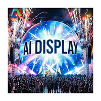 Layar LED Bulat Dalam Ruangan China P1.2-P2.5, Bola Video 360 Derajat Immersive, Resolusi 8K, Tahan Air IP66