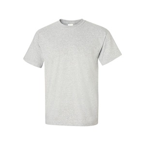 Men's Gray 100% Cotton Short Sleeve <b>V</b>-neck T-Shirt Regular <b>Fit</b> Casual Jersey Printed Front Logo - Product Image 4