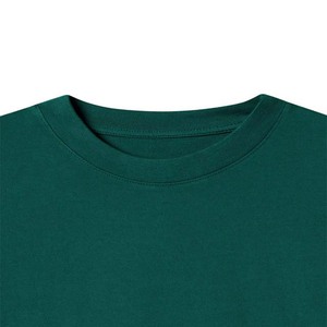T-shirt sportif à manches courtes pour homme, 100 % coton, séchage rapide, respirant, coupe classique, motif uni - Product Image 5