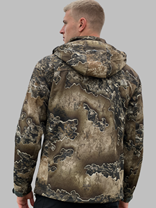 Veste de chasse softshell coupe-vent pour homme, respirante, entièrement zippée, avec col montant et poches poitrine et hanches - Product Image 5