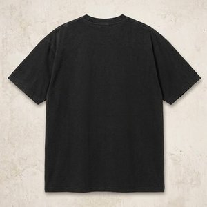 Camisetas Extra Grandes para Mujer con Hombros Caídos, Personalizadas con Logotipo DTF, en Color Negro, Tela de Algodón Grueso de Alta Calidad - Product Image 2
