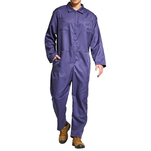 OEM Service Unisex Durable Cotton Mechanic Uniforms Navy Blue Color Dust Proof Customizable Safety <b>Clothes</b> - Product Image 1