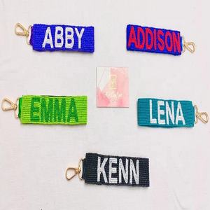 Llaveros personalizados con cuentas mochila escolar indio bordado a mano desmontable niños llaveros de lentejuelas arroz indio con cuentas llaveros - Product Image 6