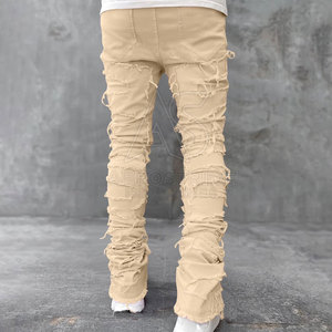 Pantalones de Lona Ligera de Primera Calidad, 100% Algodón, Tela Suave y Elástica, Ajuste Cómodo para Moda Casual Urbana - Product Image 6