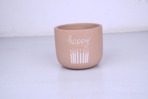 Pot rond en argile décoratif pour la maison, couleur noire, vases en céramique et en terre cuite pour la décoration de la maison et la décoration de table - Product Image 2
