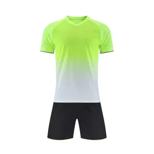 Uniforme Deportivo Personalizado para Equipos de Fútbol, Camiseta y Pantalones Cortos Transpirables de Secado Rápido, para Clubes, Escuelas, Academias y Ligas, en Algodón - Product Image 2