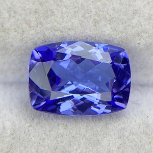 Pierre naturelle certifiée Tanzanite, taille coussin longue, avec une couleur et un éclat excellents, Zoisite naturelle, 1,76 carat, clarté œil-de-chat - Product Image 1