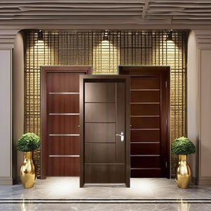 Puerta de Madera Sólida con Marco de Hierro Fundido, Ecológica y Certificada para Casas, Villas, Restaurantes y Hoteles - Product Image 1