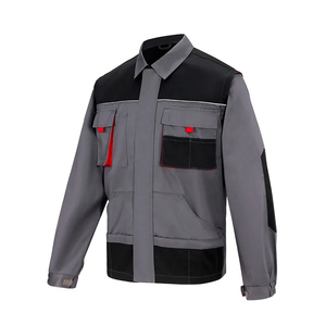 OEM Protective Industrial Workwear Clothes Heavy Duty Durable Multi Pocket Reinforce Elbow Zip Up Safety <b>Jacket</b> Mechanical Coat - Product Image 1