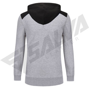 ชุดวอร์มมีฮู้ดสีเทาสำหรับผู้ชาย เสื้อสเวตเตอร์ถักและกางเกงขายาวพร้อมเชือกผูกเอว สวมใส่สบายๆ ในฤดูใบไม้ร่วง - Product Image 4