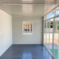 Maisons préfabriquées modulaires de luxe modernes, résistantes aux ouragans, en acier galvanisé de 20 pieds, maison préfabriquée détachable en conteneur