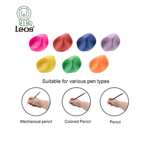 Mềm TPE đa màu bút chì nhỏ Grip Set leos' thương hiệu bút chì điều khiển dạng chữ viết tay tư thế chỉnh thiết bị cho trẻ em - Product Image 3