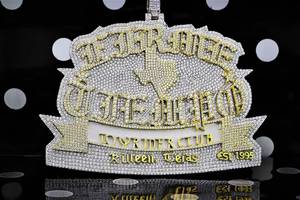 Pendentif personnalisé en moissanite VVS, initiales ou nom, style Iced Out, bicolore, bijoux hip-hop Bust Down, en argent 925 - Product Image 6