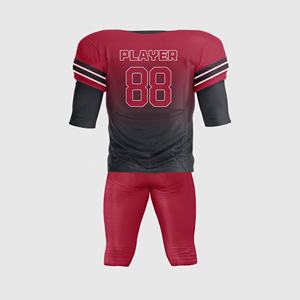Uniformes d'équipe personnalisés Numéro de nom Logo-Maillot de football américain Ensemble short grande taille OEM en vrac Respirant évacuant l'humidité - Product Image 3