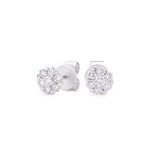 Pendientes de Oro de 14K con Baño de Rodio, Diamantes Cultivados en Laboratorio con Certificación IGI, Lujosos, Diseño 3 en 1 con Halo, Convertibles, 1.1 CT, Joyería - Product Image 6