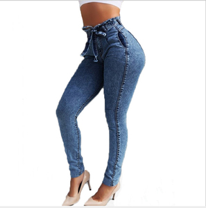 Venta al por mayor 2026 Nuevos Jeans Casuales Personalizados para Mujer, de Cintura Media, Color Sólido, Rectos con Abertura, Servicio OEM, Pantalones Vaqueros para Mujer - Product Image 6