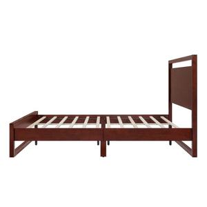 Cadre de lit Queen de haute qualité avec pied de lit bas, lit plateforme gain de place avec espace sous le lit, design de mobilier contemporain - Product Image 6