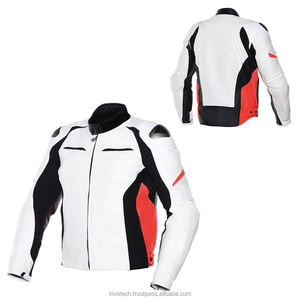 Kivotech Motorcycle Men's Best Quality Genuine Leather Padded Motorbike Racing <b>Jackets</b> - Product Image 6