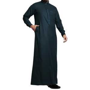 Ropa Islámica, Túnicas Musulmanas, Abaya al por Mayor, Kaftán Largo Saudí, Thobe para Hombre 2026, Thobes Transpirables para Hombre - Product Image 1