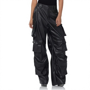 ELYSIAN INDUSTRIES <b>Men</b> <b>Leather</b> <b>Pants</b> Casual Straight Fit Mid Waist Eco-friendly Midweight High-quality Daily Wear Classic Winter - Product Image 6