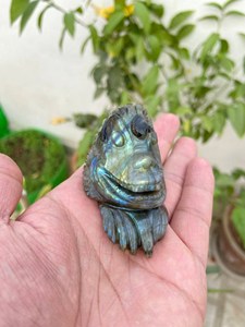 Figurine de dragon en labradorite naturelle |   Sculpture Fantastique en Cristal Sculptée à la Main pour Collectionneurs et Détaillants de Cadeaux - Product Image 3