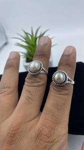 Anillo Delicado con Perla de Agua Dulce, Hecho a Mano, Plata de Ley 925, Chapado en Oro de 14K, Sin Níquel, Sin Plomo, Joyería Elegante para Regalo - Product Image 3