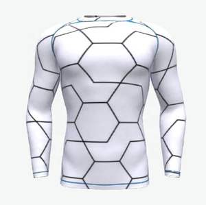 Camiseta de compresión de manga larga de calidad premium para jiu-jitsu, kimono de jiu-jitsu, spandex, gimnasio, fitness, surf, buceo. - Product Image 3