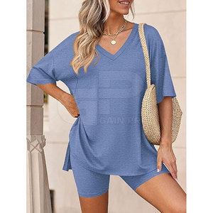 Trendy 2026 <b>Women</b> Summer <b>Shorts</b> Set Fashion <b>Short</b> <b>Suit</b> With Relaxed Fit Top Matching <b>Shorts</b> And Modern Seasonal Style - Product Image 6