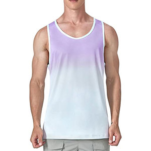 Camiseta sin mangas con cuello en V para hombre, material personalizado, diseño personalizado, tejido transpirable de secado rápido, etiqueta privada, todas las tallas disponibles, precio bajo - Product Image 1