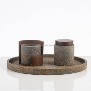 Ensemble d'encens en bois de santal de qualité supérieure, porte-encens en terrazzo, Mubkhar pour encens au charbon d'oud, écologique, fait main, Ramadan, Eid - Product Image 3