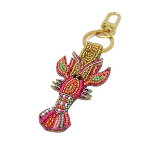 Vibrant Color Beaded Cherry Keychain <b>Bow</b> Embroidered Fruit Bag Charm Fashion Accessory Adjustable Fabric Perfect Gift Key <b>Holder</b> - Product Image 2