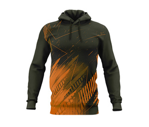 Sweat à capuche respirant entièrement imprimé par sublimation pour l'entraînement – Sweat à capuche personnalisé pour équipe, homme, femme, jeune, veste à capuche pour l'entraînement, vêtements de sport - Product Image 3