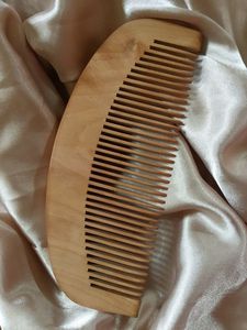 Wood <b>Wide</b> Tooth Hair <b>Comb</b> Handmade Natural Craft Durable Home Use - Product Image 2