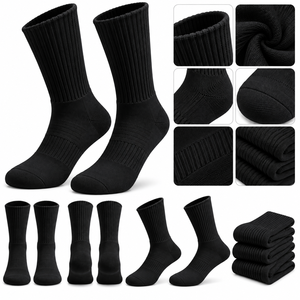 Wholesale Custom Crew <b>Socks</b> Cushioned Athletic Sports <b>Socks</b> <b>Ribbed</b> Arch Support Breathable <b>Socks</b> Custom Cotton Crew <b>Socks</b> - Product Image 5