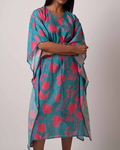 Hot Sale <b>kaftan</b> Women's Bohemia Loose Fit Polyester <b>Summer</b> Dress Beautiful Islamic clothing for women Traditional Muslim Cloths - Product Image 1