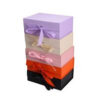 Caja de Regalo Magnética Plegable, Elegante, Ecológica e Impermeable, con Cinta, para Envolver Regalos en Festividades y Días Festivos