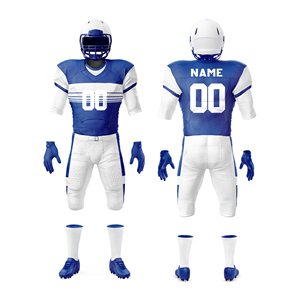 Uniformes y Pantalones de Fútbol Americano Personalizados para Adultos con Manga Corta, Secado Rápido y Estampado Sublimado - Product Image 1