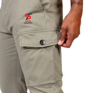 Solid Trader Innovative Multi Pocket System Secure <b>Storage</b> Functional Design Premium Tailored Fit Classic Cargo Pent & Trouser - Product Image 5